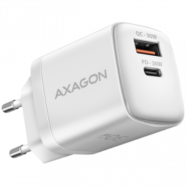 Адаптери Axagon Sil wallcharger 2x port (USB-A + USB-C) ACU-PQ30W