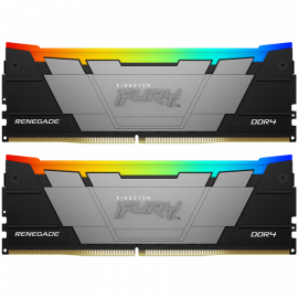 Memory Gaming Desktop Kingston 32GB 3200MT/s DDR4 CL16 DIMM (Kit of 2) 1Gx8 FURY Renegade RGB KF432C16RB12AK2/32
