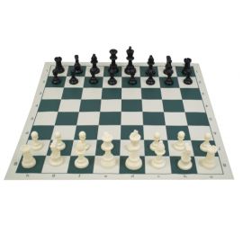 Шах с платно от PU кожа MAXIMA, 50х50 см, Фигури 4.5 – 9.5 см 270783