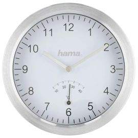 Часовник за баня Hama Aluminium, Ø17 cm, за стена, Сребрист