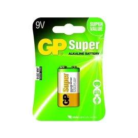 Алкална батерия GP SUPER 6LF22, 6LR61, 9V, 1 бр. блистер, 1604A