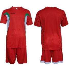 Екип за футбол/ волейбол/ хандбал, фланелка с шорти - червен с бяло и зелено MAXIMA 400110