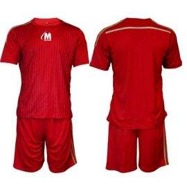 Екип за футбол/ волейбол/ хандбал фланелка с шорти - червен 400118