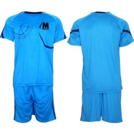 Екип за футбол/ волейбол/ хандбал, фланелка с шорти светло синьо и тъмно синьо 400161