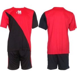 Екип за футбол/ волейбол/ хандбал, фланелка с шорти червено и черно 400163