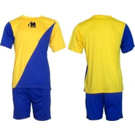 Екип за футбол/ волейбол/ хандбал, фланелка с шорти тъмно синьо и жълто 400165