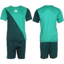Екип за футбол/ волейбол/ хандбал, фланелка с шорти зелено и тъмно зелено 400166