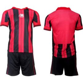 Екип за футбол/ волейбол/ хандбал, фланелка с шорти червено и черно 400167