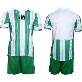 Екип за футбол/ волейбол/ хандбал, фланелка с шорти зелено и бяло 400170