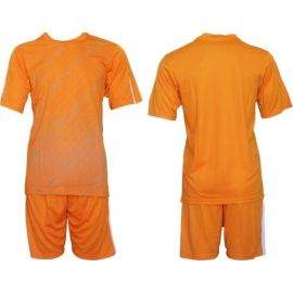 Екип за футбол/ волейбол/ хандбал, фланелка с шорти оранжево и бяло 400172