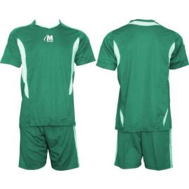 Екип за футбол/ волейбол/ хандбал, фланелка с шорти зелено и бяло 400178