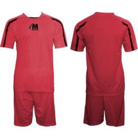 Екип за футбол/ волейбол/ хандбал, фланелка с шорти червено и черно 400179
