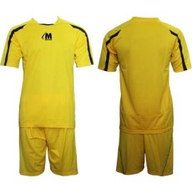 Екип за футбол/ волейбол/ хандбал, фланелка с шорти жълто и черно 400181