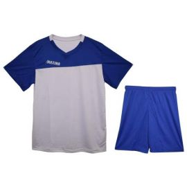 Екип за футбол/ волейбол/ хандбал, фланелка с шорти -  бял със синьо 400668