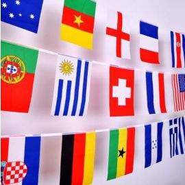 Знамена на различни държави, 28х19 см, 21 броя, Наниз 400906