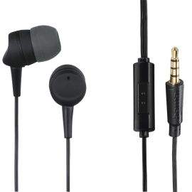 Слушалки с микрофон HAMA Kooky, 3.5 mm, In-Ear, Siri, Google Assistant, Черен