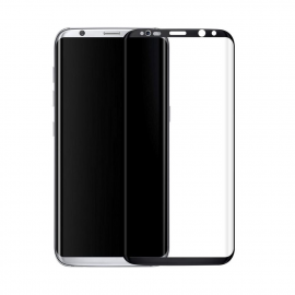 Стъклен протектор, DLFI, За Samsung Galaxy S8 Plus, Full glue, 0.3mm, Черен - 52428
