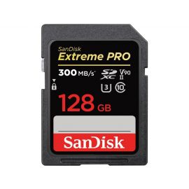 Карта памет SANDISK Extreme PRO SDXC, 128GB, UHS-II, До 300 MB/s