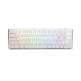 Геймърскa механична клавиатура Ducky One 3 Pure White SF 65%, Hotswap Cherry MX Clear, RGB, PBT Keycaps
