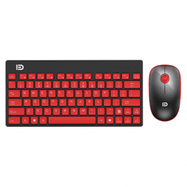 Комплект мишка и клавиатура D 1500, Безжични, Черен  - 6115