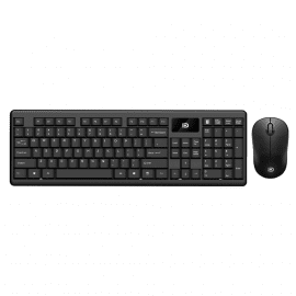 Комплект мишка и клавиатура D 1600, Безжични, Черен - 6116