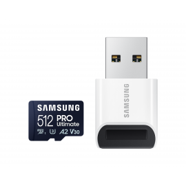 Карта памет Samsung PRO Ultimate, microSDXC, UHS-I, 512GB, Адаптер, USB четец
