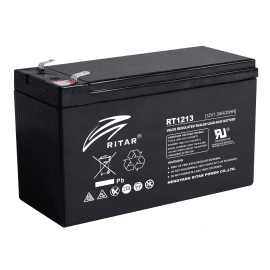 Оловна батерия RITAR (RT1213), 12V / 1.3Ah AGM 98/43,5/53 mm