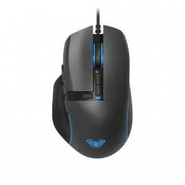 Геймърска мишка Aula F808, Оптична, 10D, RGB, Черен - 745