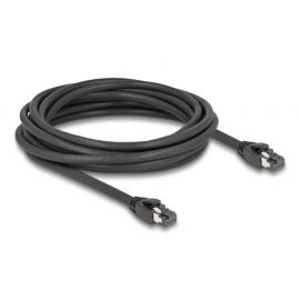 Мрежови кабел Delock, Cat.8.1 S/FTP, 5 m, Доo 40 Gbps, Черен