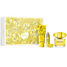 Versace Yellow Diamond Intense Комплект за жени EDP парфюм 90 ml + лосион за тяло 100 ml + мини спрей 10 ml