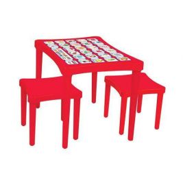 Pilsan Маса с два стола 03493 червен