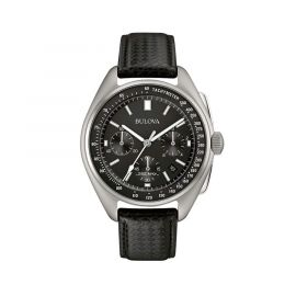BULOVA Lunar Pilot Men's Special Edition Black Dial Steel Watch 96B251
