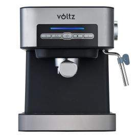 Еспресо машина Voltz V51171C, 850W, 20 bar, 1.2 литра, 3 функции, 2 цедки, Инокс