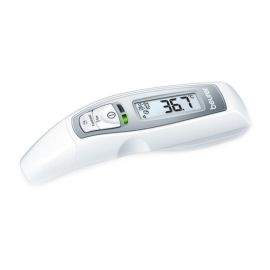 Мултифункционален термометър 6в1 Beurer FT 65, Дигитален, Измерване в C и F, 10 запаметявания, Аларма, Екран, Светлинен индикатор, Бял/сив