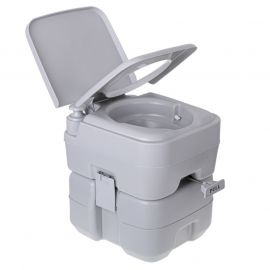 Преносима тоалетна Camry CR 1035, 20l, Двойно уплътнен клапан, До 115 кг, Сив