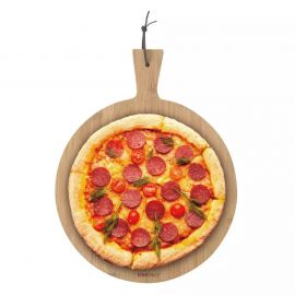 Дъска за пица Kinghoff KH 1674, 35 см, Удобна дръжка, Бамбук