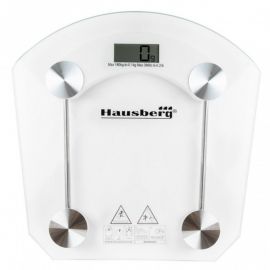 Кантар Hausberg HB-6001C, 150 кг, Дигитален, LCD дисплей, Стъкло