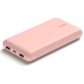 Външна батерия Belkin 20K USB-A/ C 15w, розов BPB012btRG