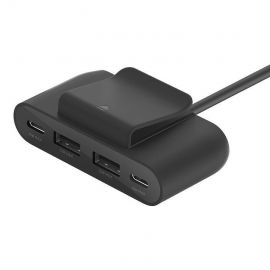 Зарядно устройство Belkin 4 Port USB Power Extender 2xC 2xA up to 30w, Черно BUZ001bt2MBKB7