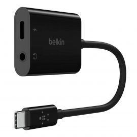 Зарядно адаптер Belkin RockStar 3.5mm USB-C, Черен NPA004btBK