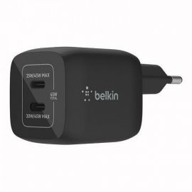 Зарядно Belkin BoostCharge USB-C x 2 45W, Черен WCH011vfBK