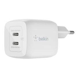 Адаптер за стена Belkin, двоен USB-C Gan, PPS, 45W, Бял WCH011vfWH