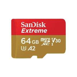 Карта памет SANDISK Extreme microSDXC, 64GB, Class 10 U3, V30 80 MB/s