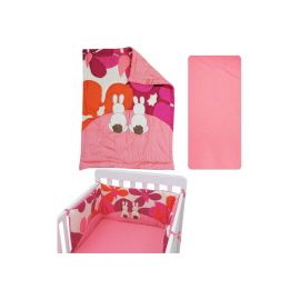 smarTrike Бебешки спален комплект toTs Joy line, зайчета розов, 3 части 0 - 3г. Момиче toTs - Baby  011211