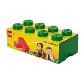 LEGO® кутия за съхранение - Тухличка 8, тъмно зелена 3+ г. Унисекс   024152