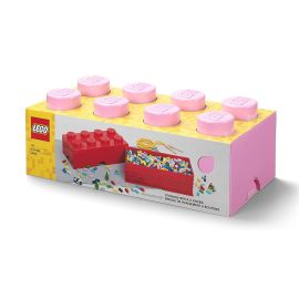 LEGO® кутия за съхранение - Тухличка 8, светло лилава 3+ г. Унисекс   024153