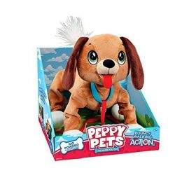 Peppy Pets - Плюшен любимец за разходка навън - Кафяво кученце 2 - 6г. Унисекс   160001