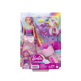 Barbie Кукла Barbie Дриймтопия - Комплект кукла с шарени плитки и аксесоари за прически 3 - 8г. Момиче Barbie Барби 1710356