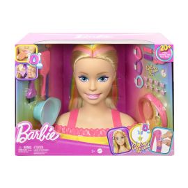 Barbie Кукла Barbie - Глава на Барби за оформяне на прически с неонови кичури 3 - 6г. Момиче Barbie Барби 1710414