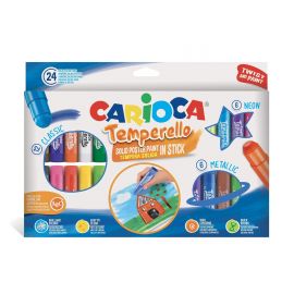 Carioca Temperello - Темперни бои под формата на стик, 24 цвята 3 - 12г. Унисекс Carioca  221251